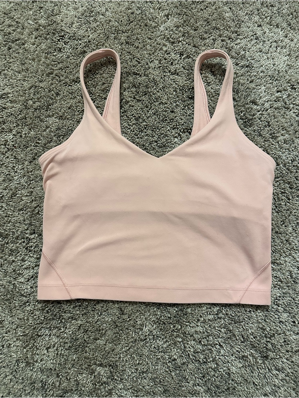 lululemon athletica Light Pink Tank Bra Top size 4